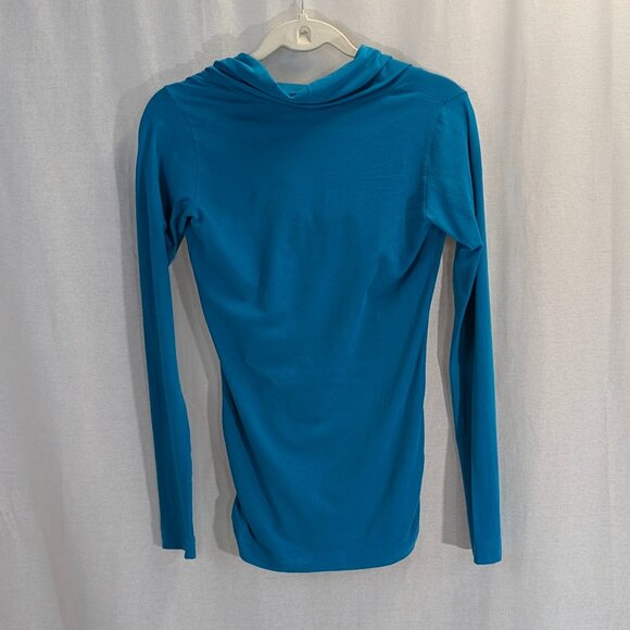 Theory Size Small Mock Turtleneck Top Cerulean - Picture 4 of 13